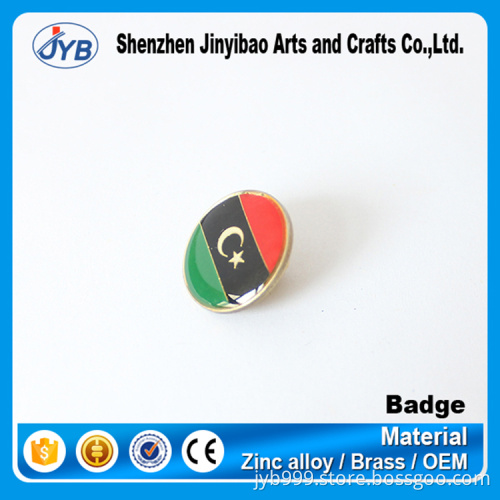 Country flag famous brand logo badge custom pin badge